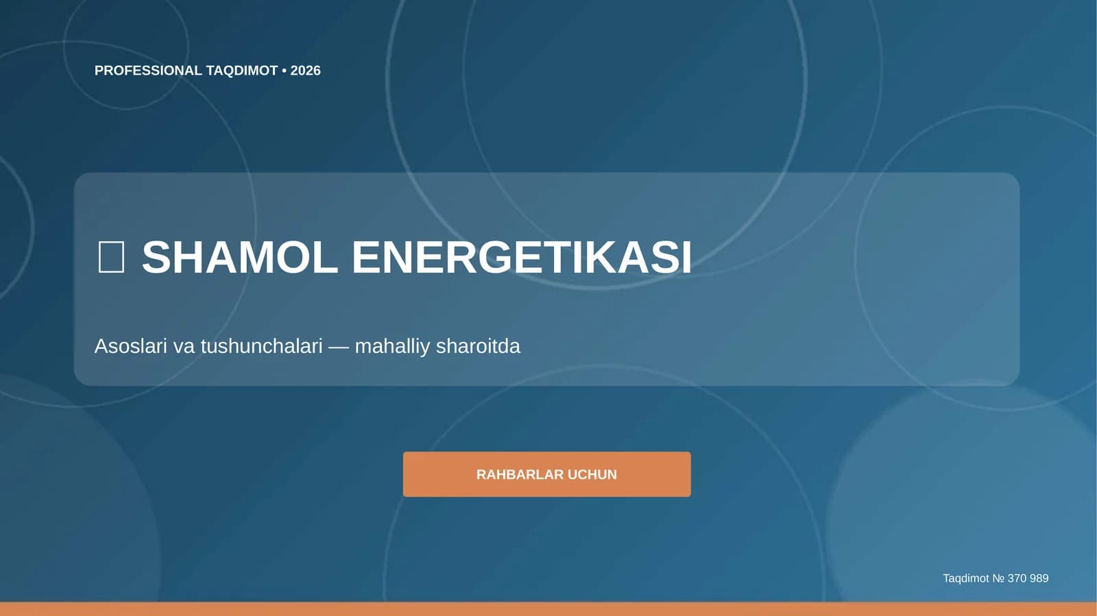 SHAMOL ENERGETIKASI