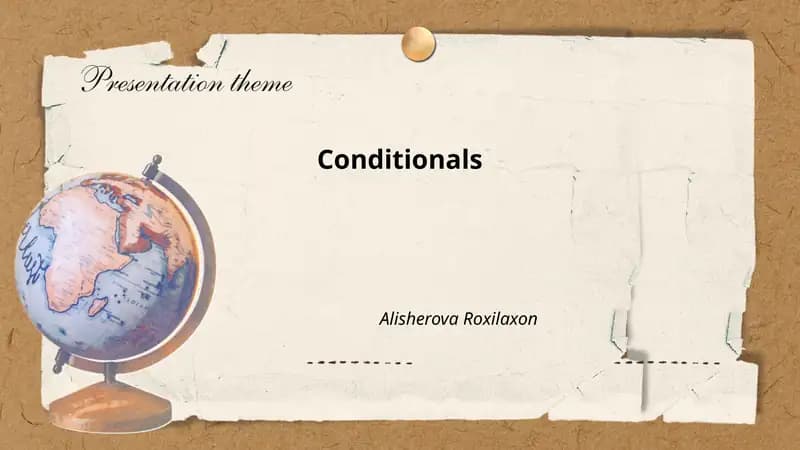 Conditionals