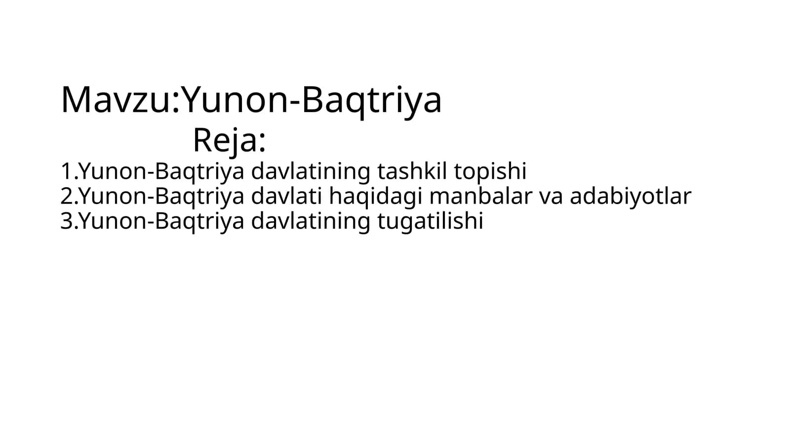 Yunon-Baqtriya