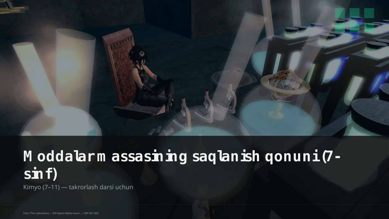 Moddalar massasining saqlanish qonuni (7-sinf)