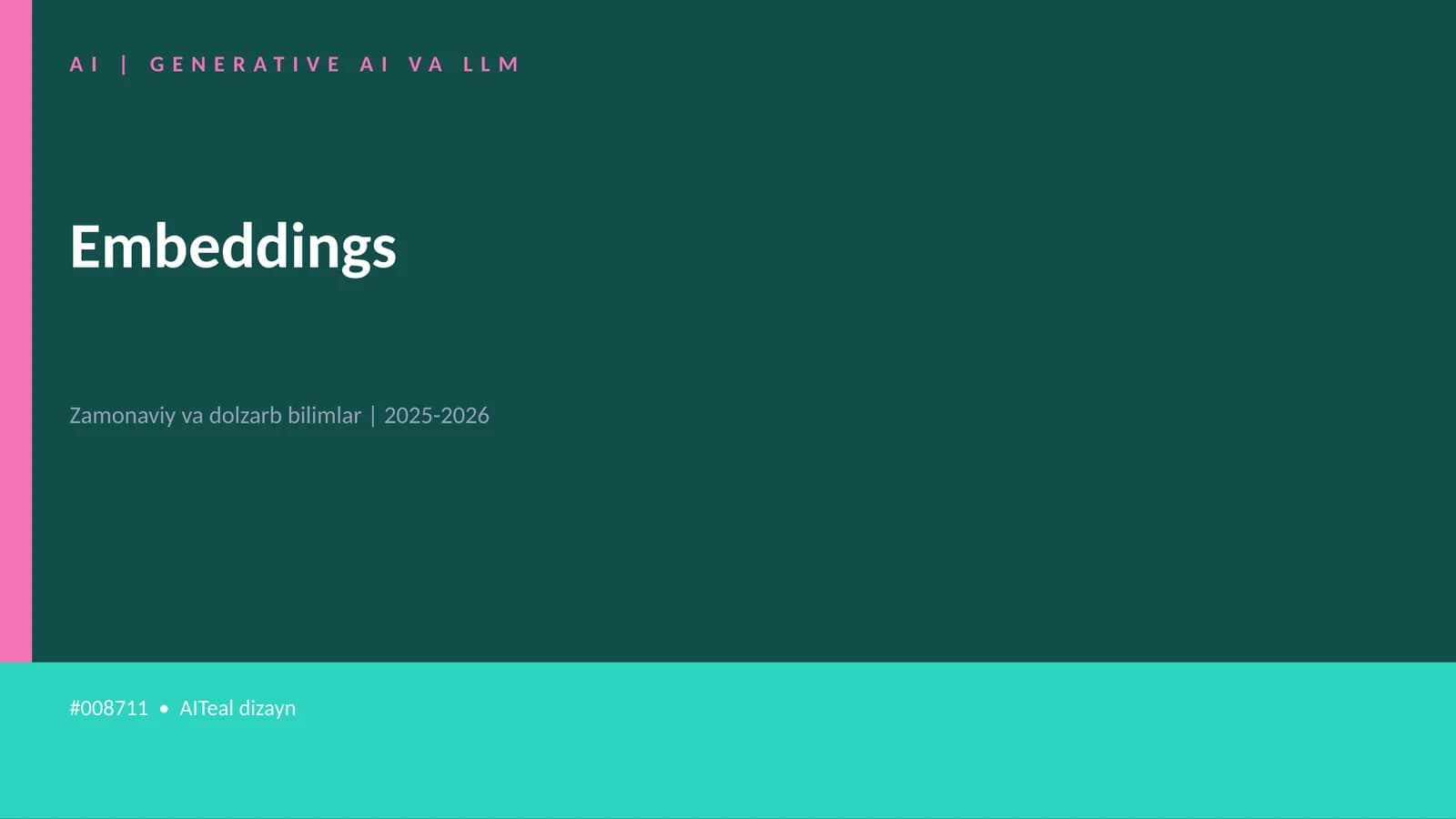 GENERATIVE AI VA LLM