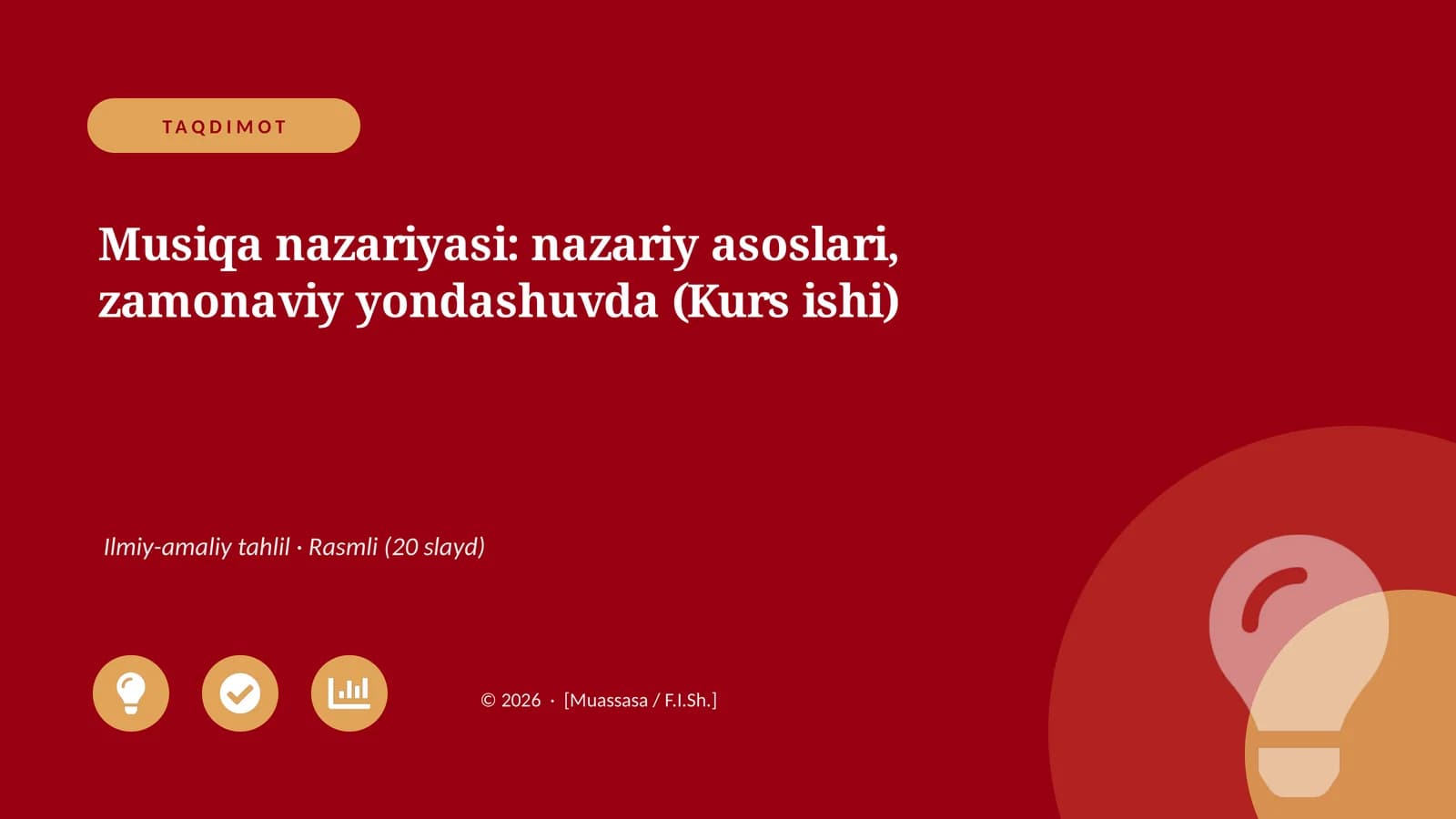 Musiqa nazariyasi: nazariy asoslari, zamonaviy yondashuvda (Kurs ishi)
