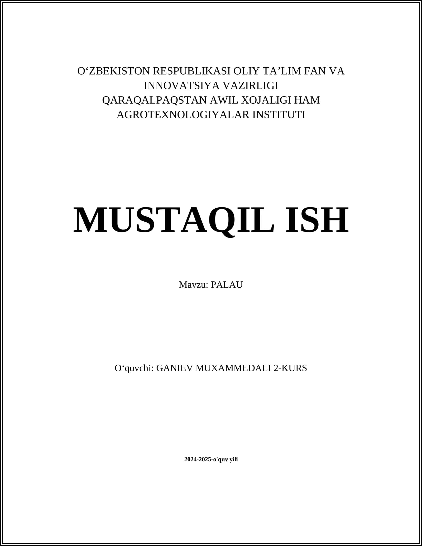 PALAU