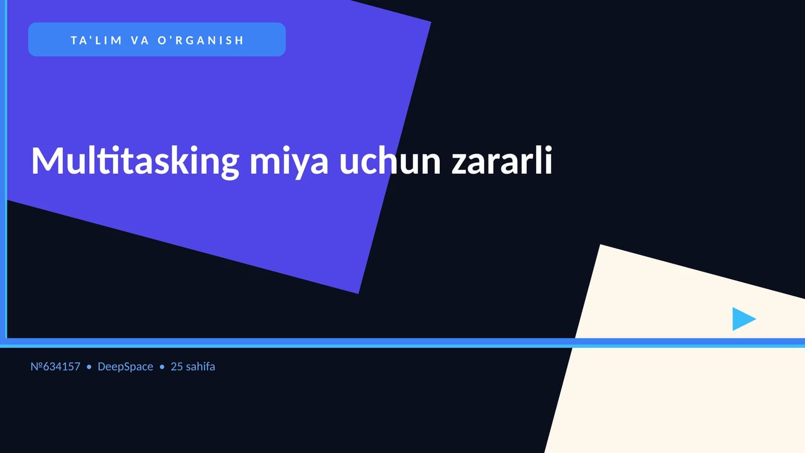 Multitasking miya uchun zararli