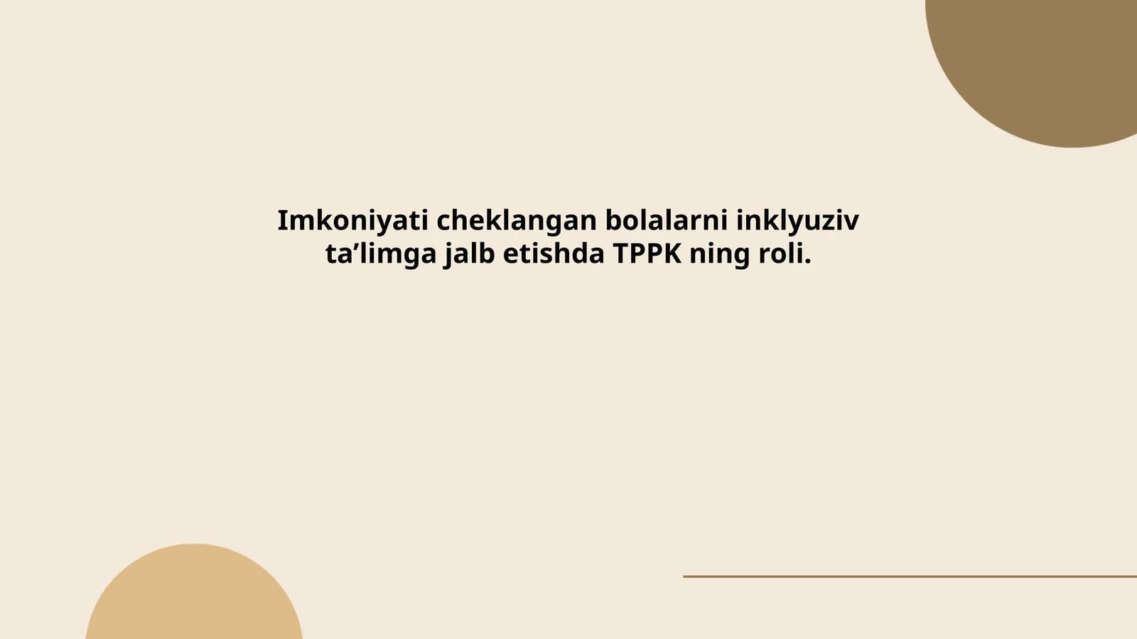 Imkoniyati cheklangan bolalarni inklyuziv ta’limga jalb etishda TPPK ning roli
