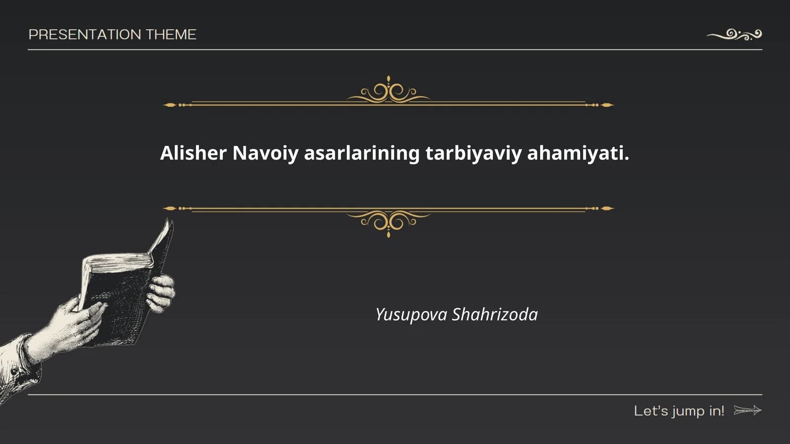 Alisher Navoiy asarlarining tarbiyaviy ahamiyati
