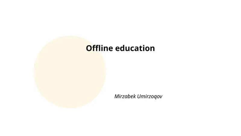 Traditional classroom teaching methods