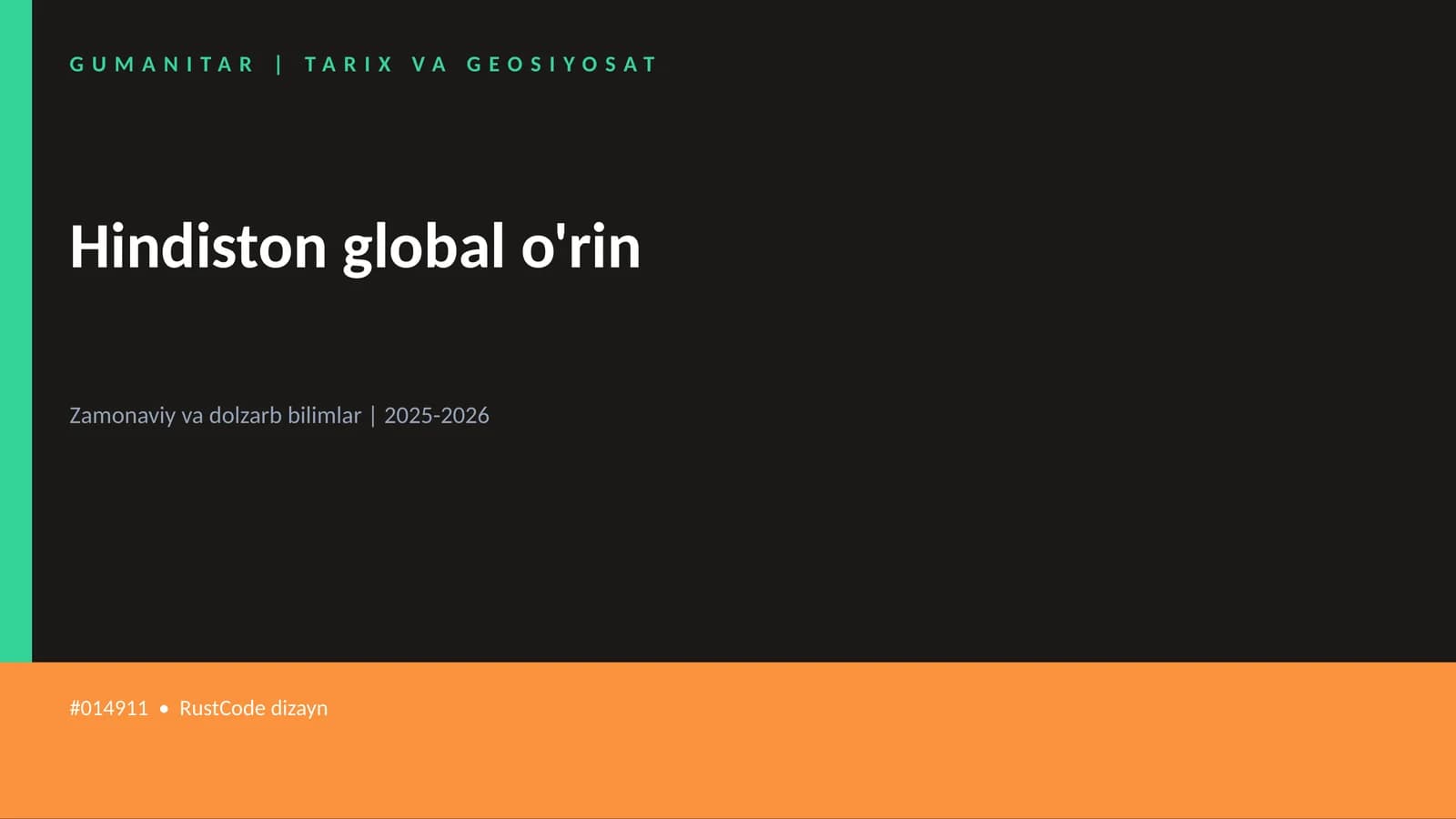 Hindiston global o'rin