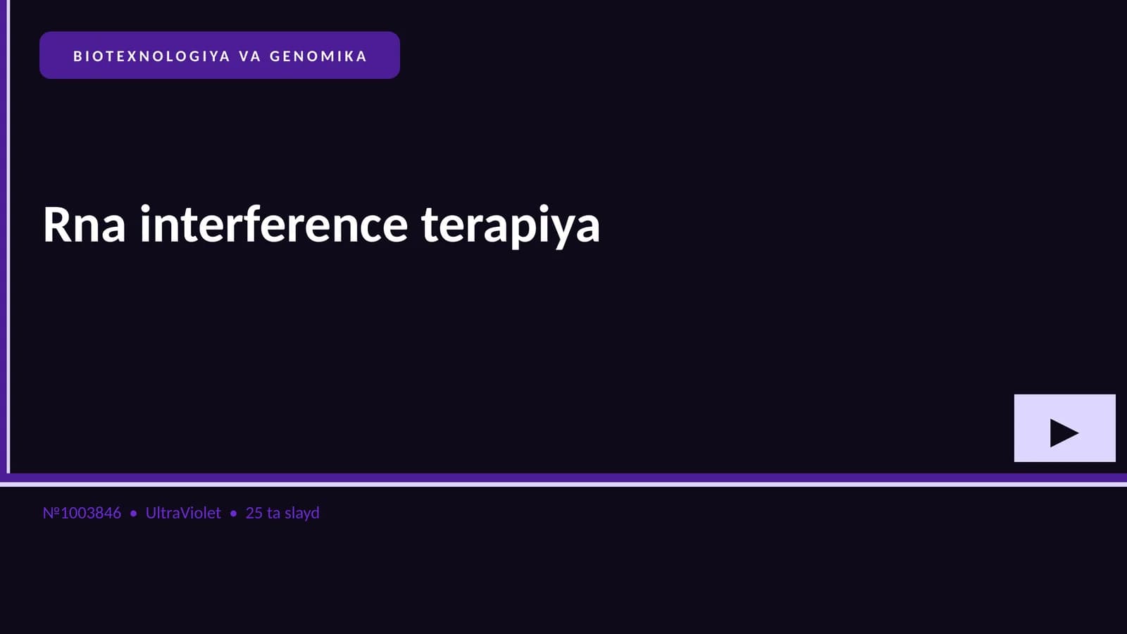 Rna interference terapiya
