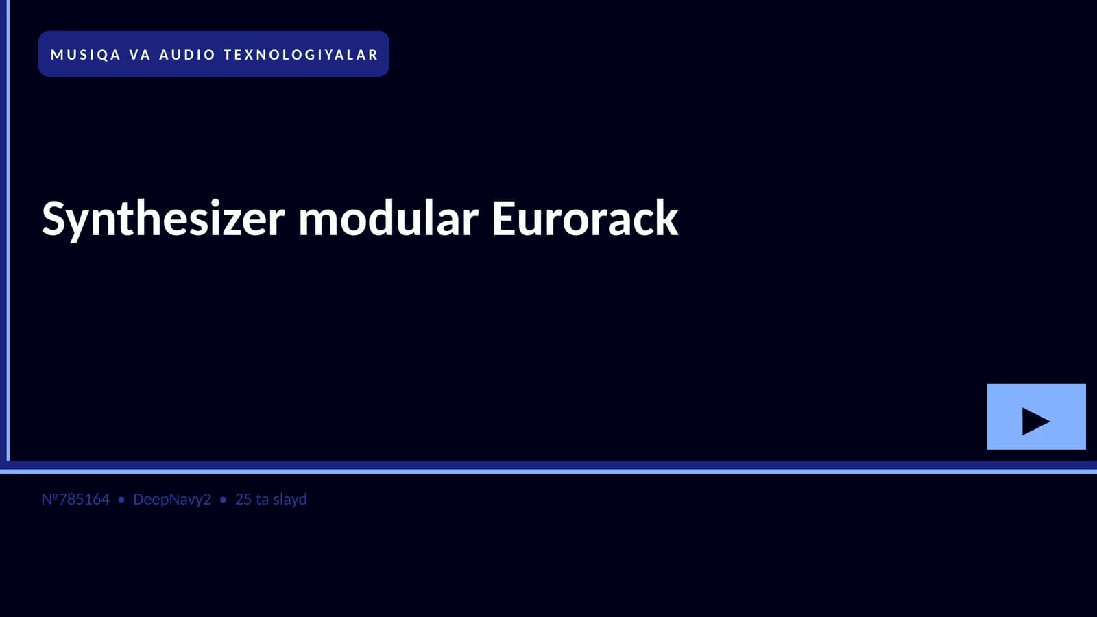 Synthesizer modular Eurorack
