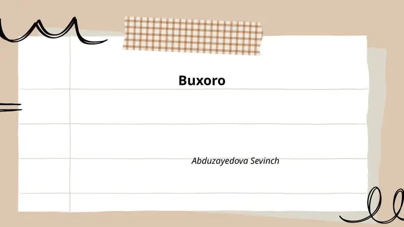 Buxoro