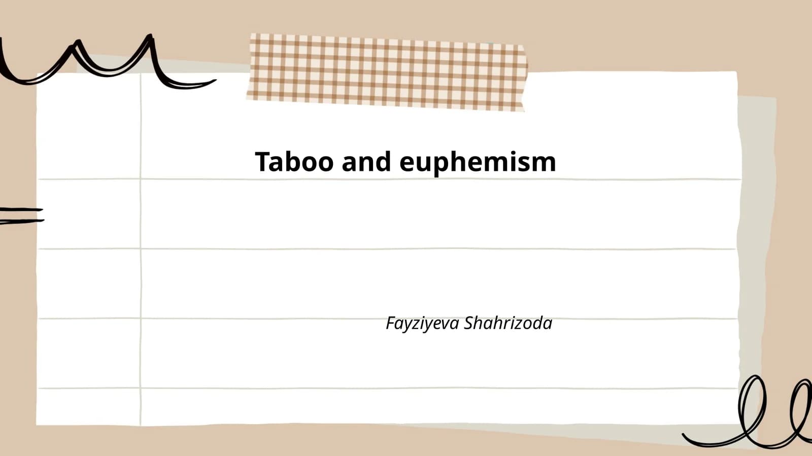 Taboo and euphemism