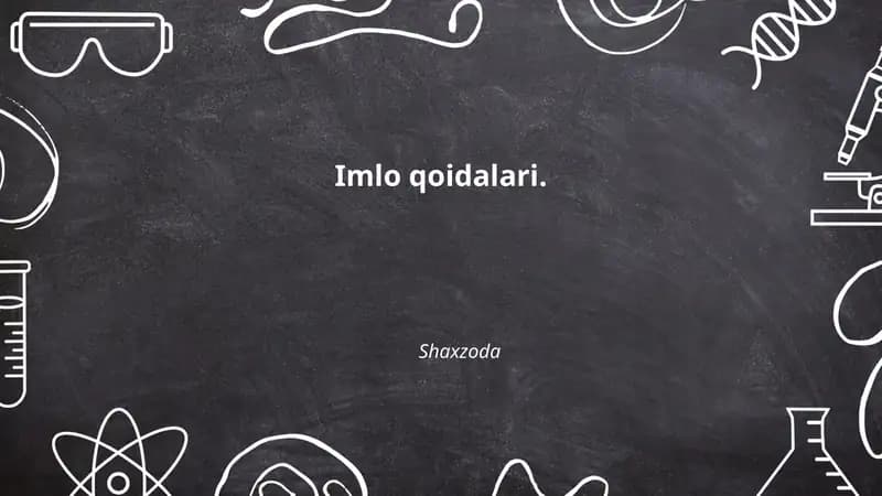 Imlo qoidalari