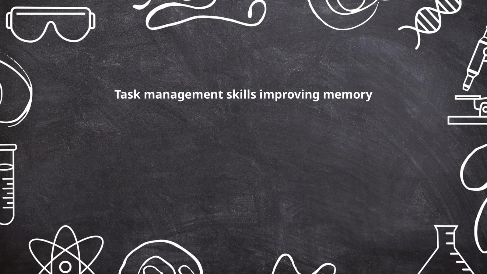 Task management skills improving memory