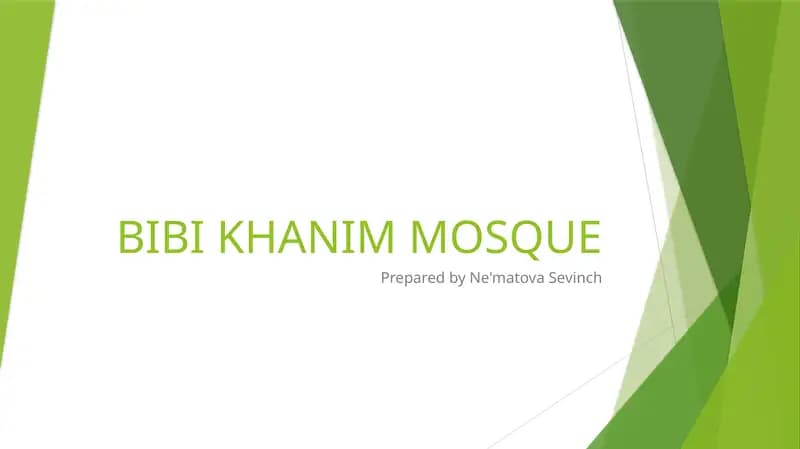 BIBI KHANIM MOSQUE