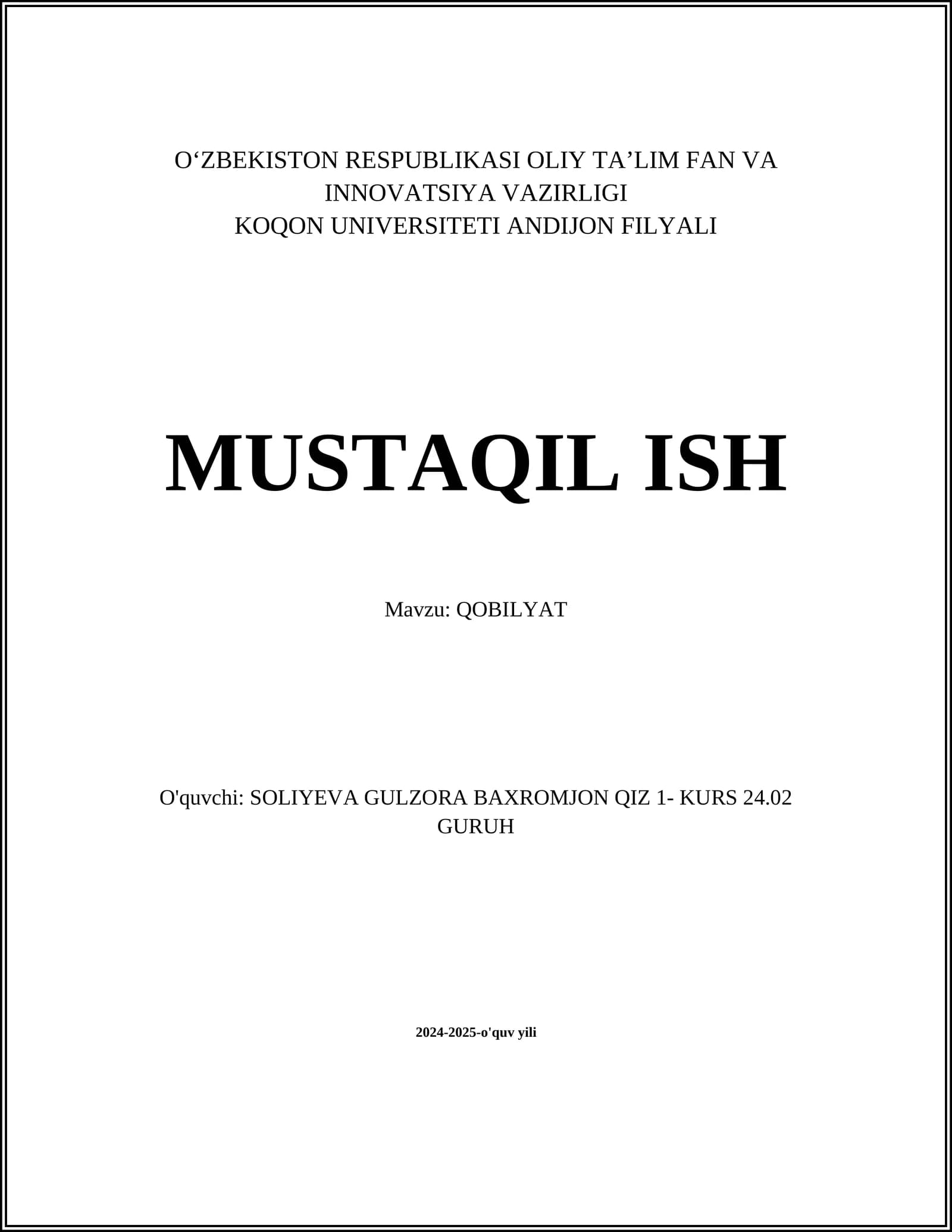QOBILYAT