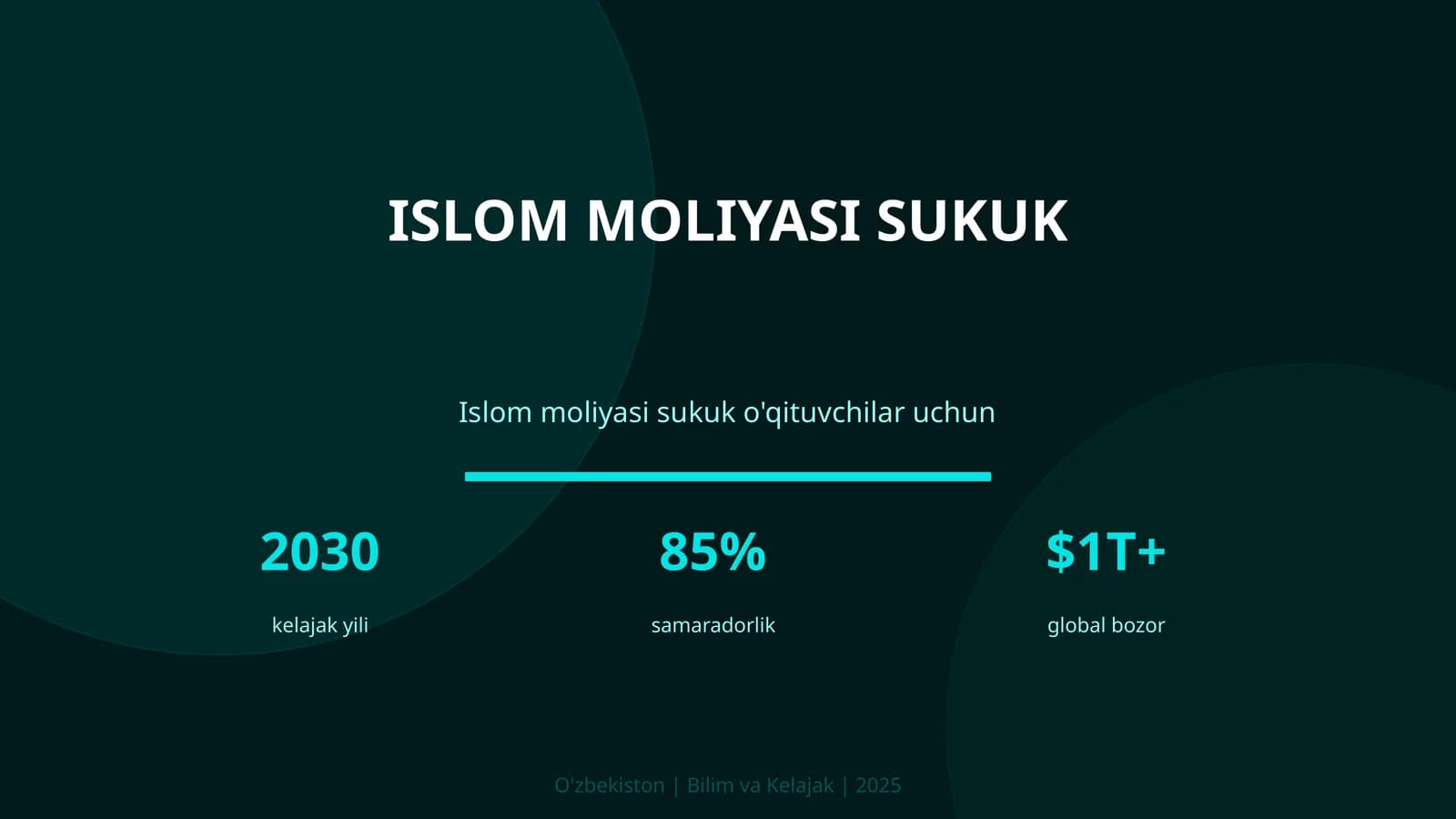 Islom Moliyasi Sukuk