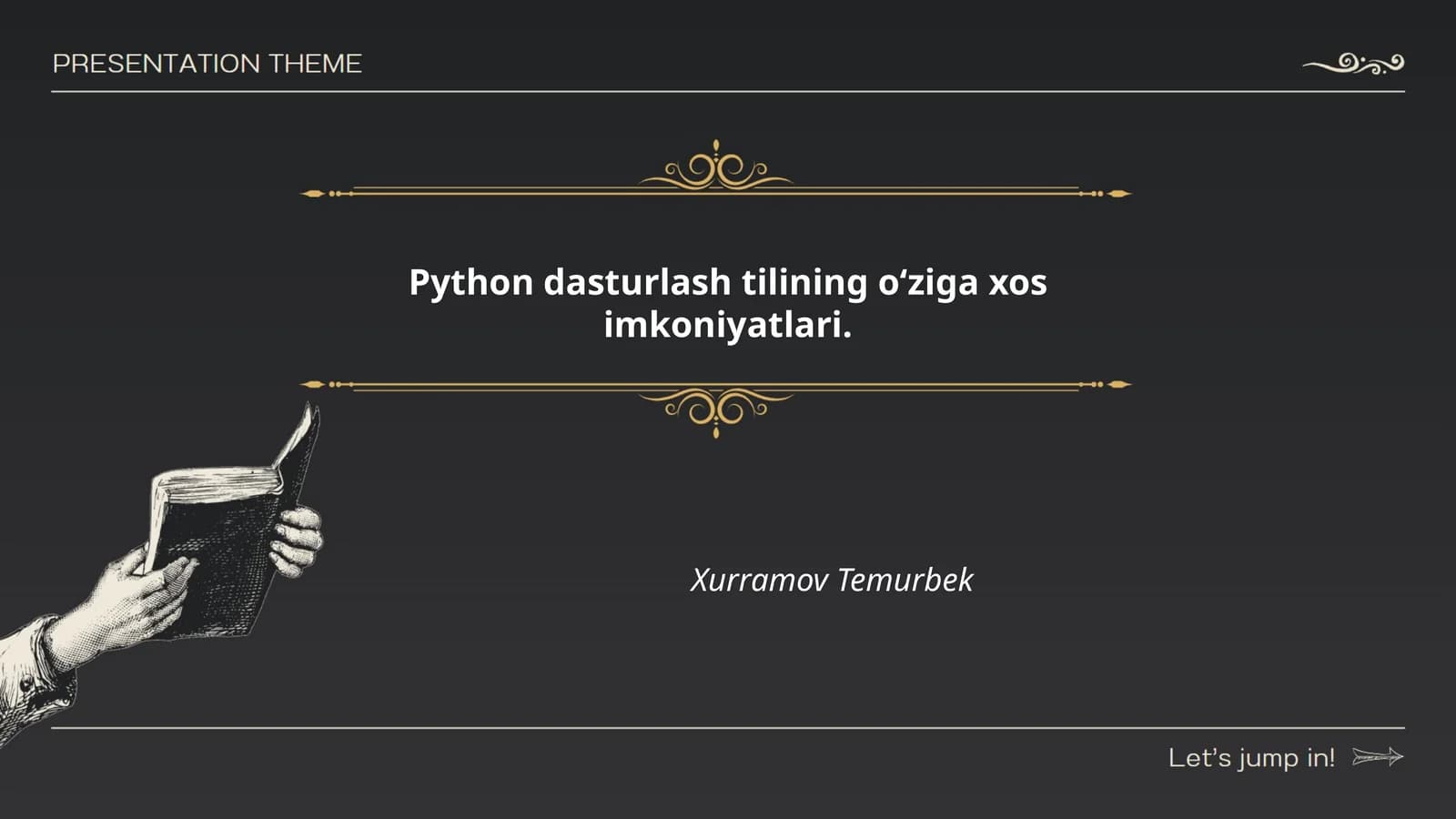 Python dasturlash tilining o‘ziga xos imkoniyatlari