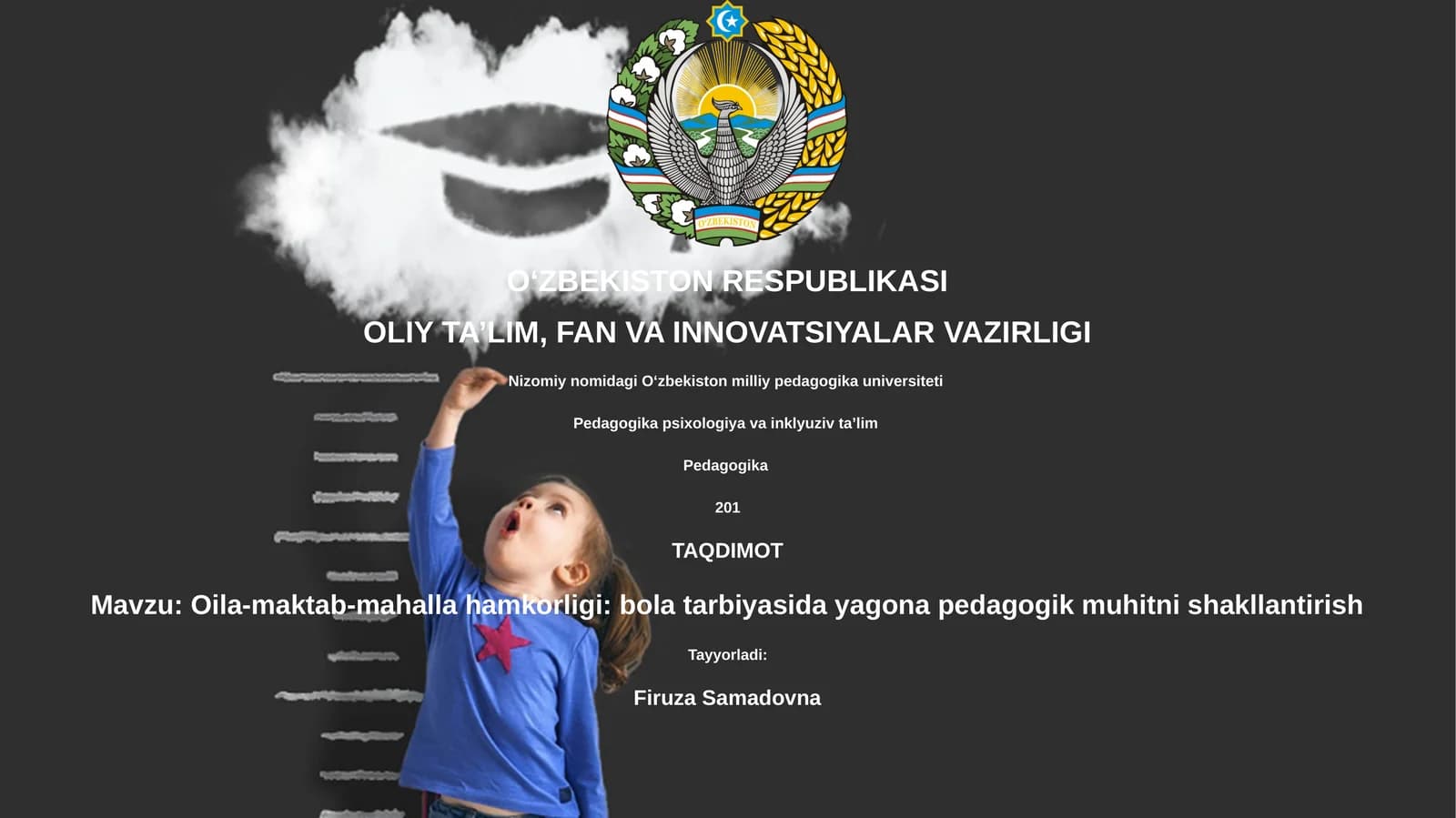 Oila-maktab-mahalla hamkorligi: bola tarbiyasida yagona pedagogik muhitni shakllantirish