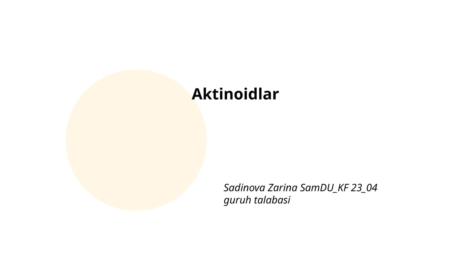 Aktinoidlar