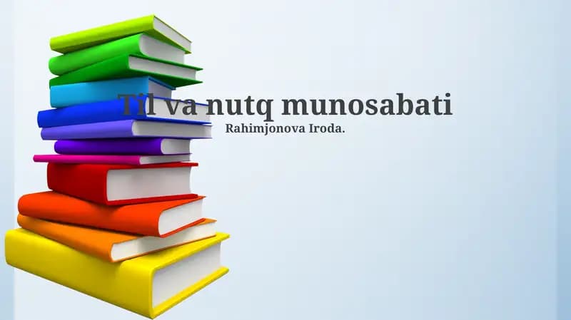 Til va Nutq