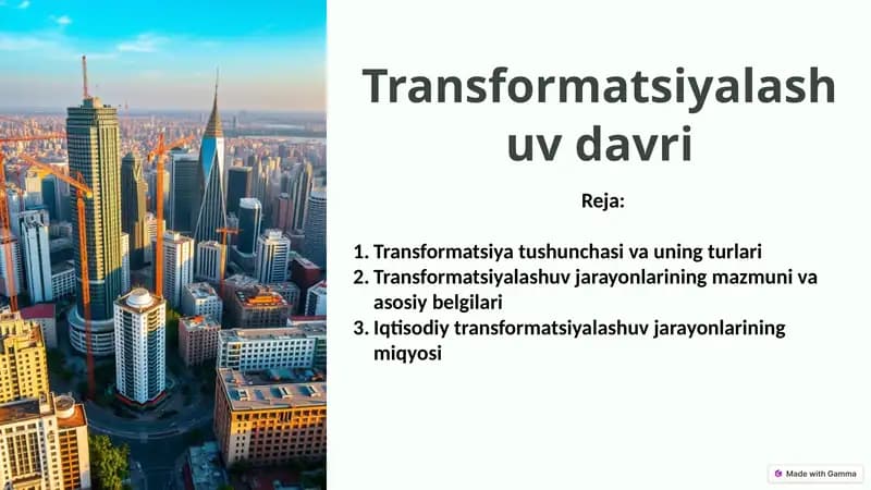 Transformatsiyalashuv