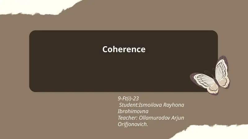 Coherence