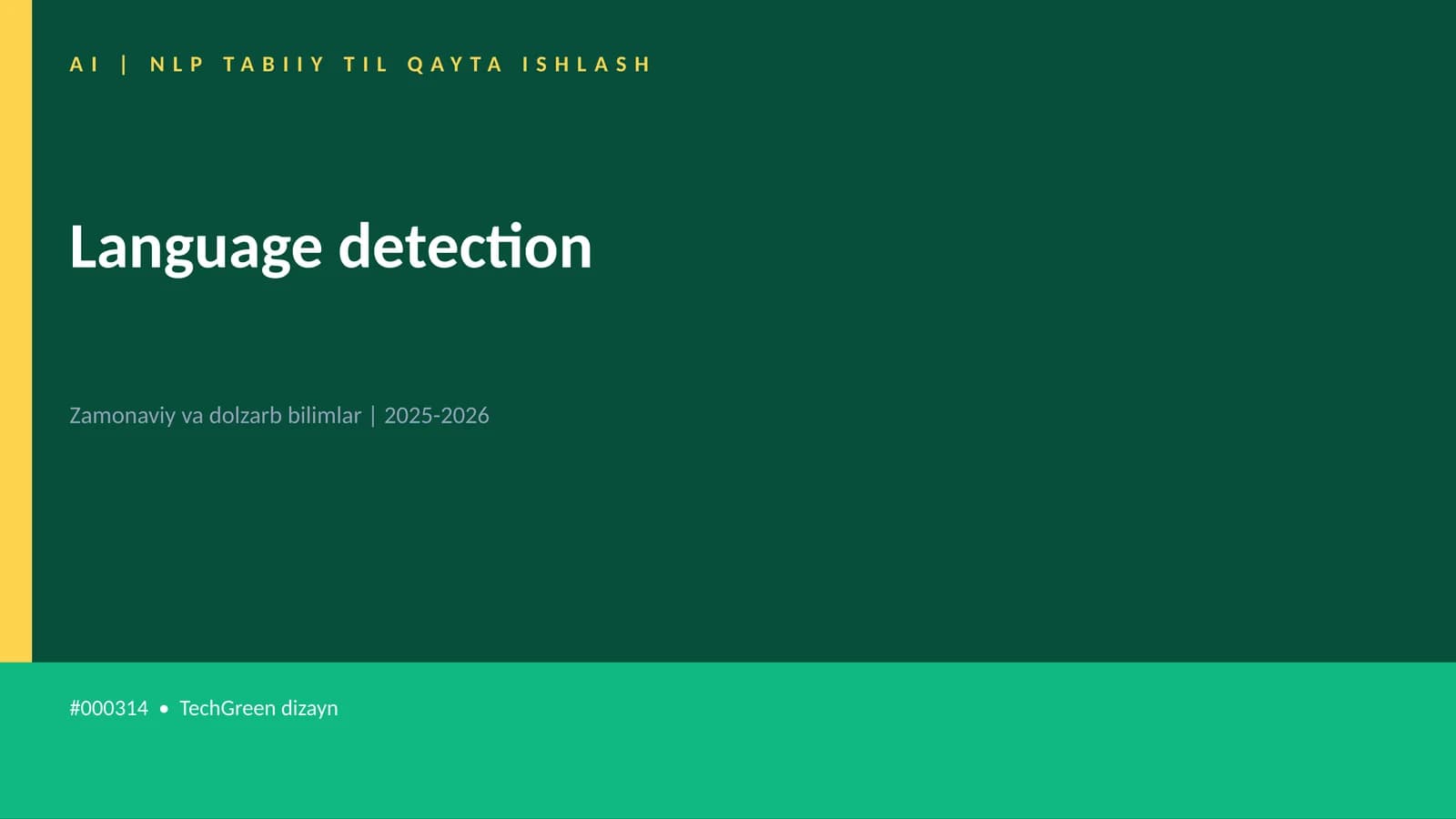 Language detection