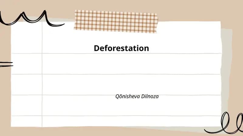 Deforestation