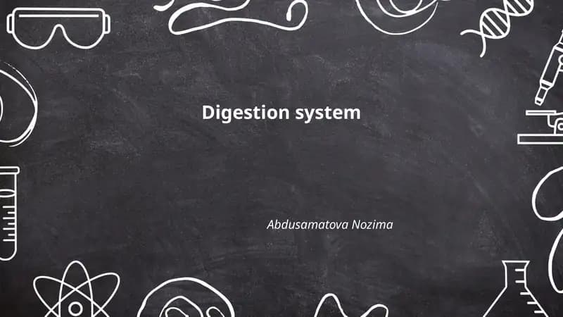 Digestion system