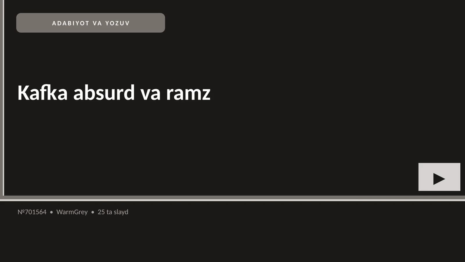 Kafka absurd va ramz