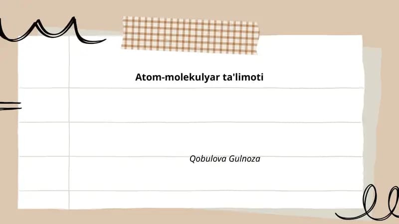 Atom-molekulyar ta'limoti