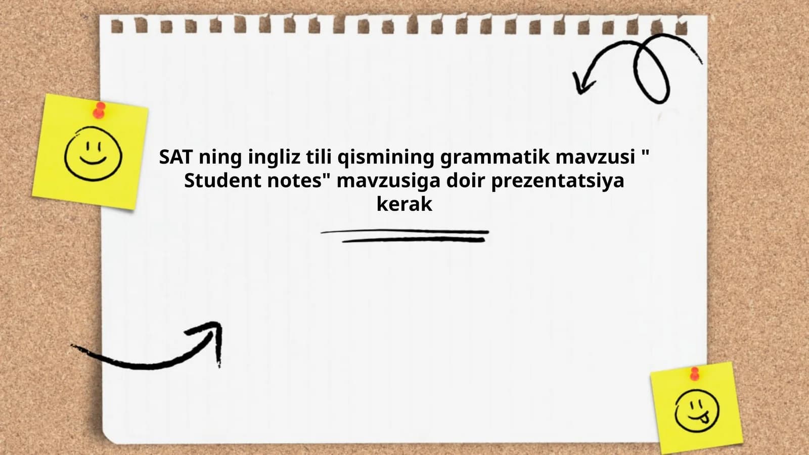 Student notes
