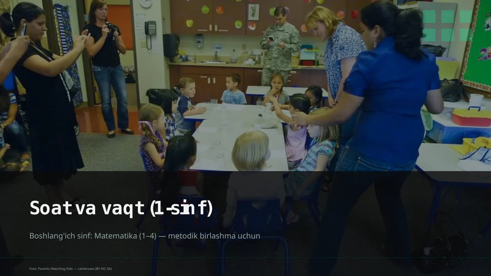 Soat va vaqt (1-sinf)