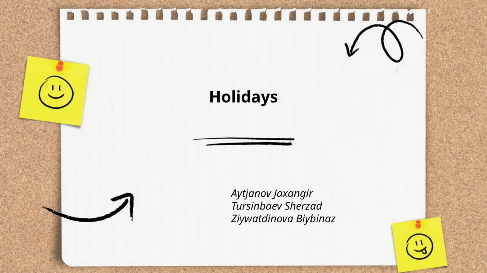 Holidays