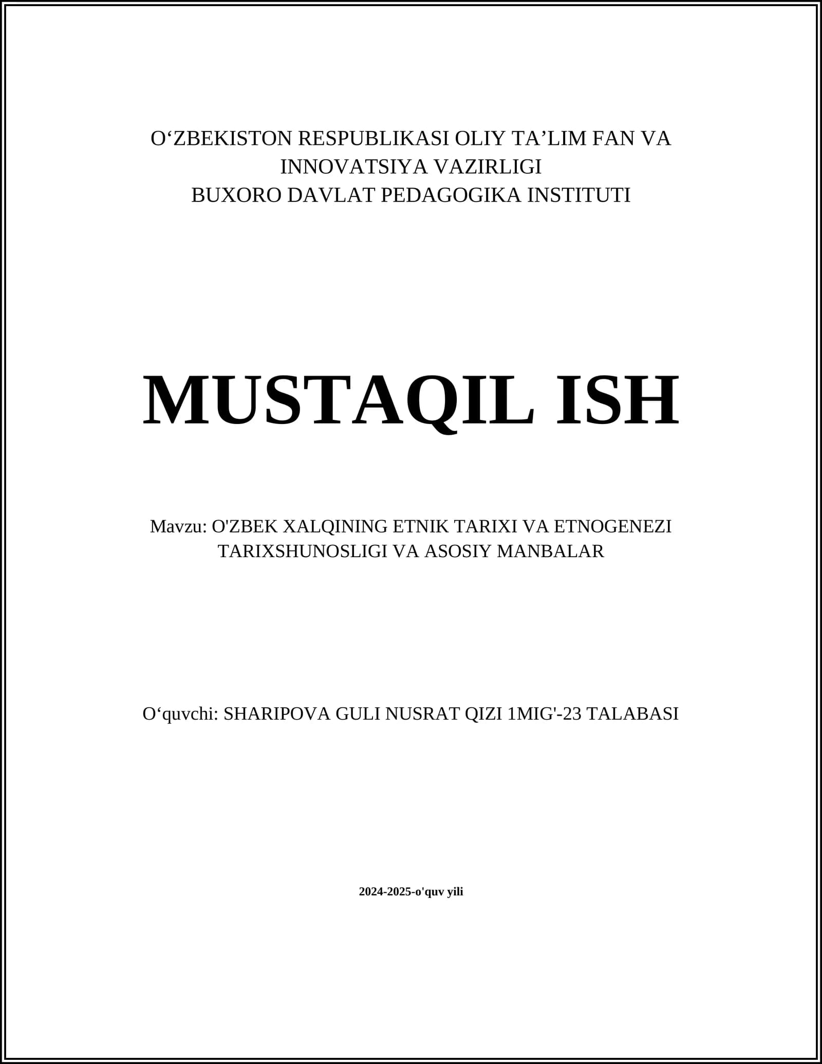 O'zbek xalqlarining qadimgi ildizlari