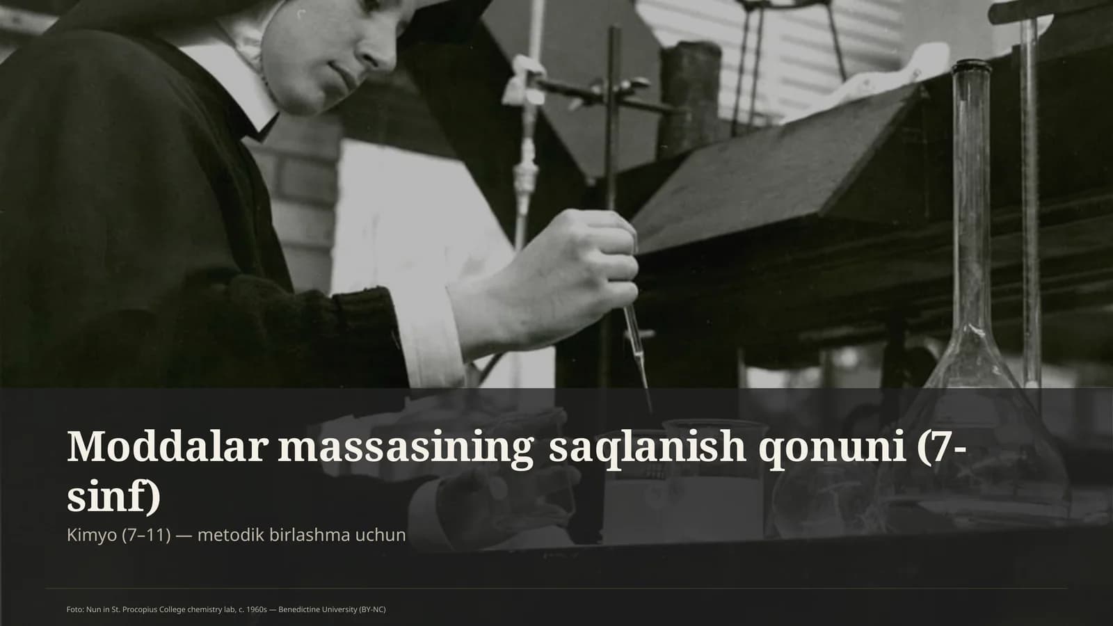 Moddalar massasining saqlanish qonuni (7-sinf)