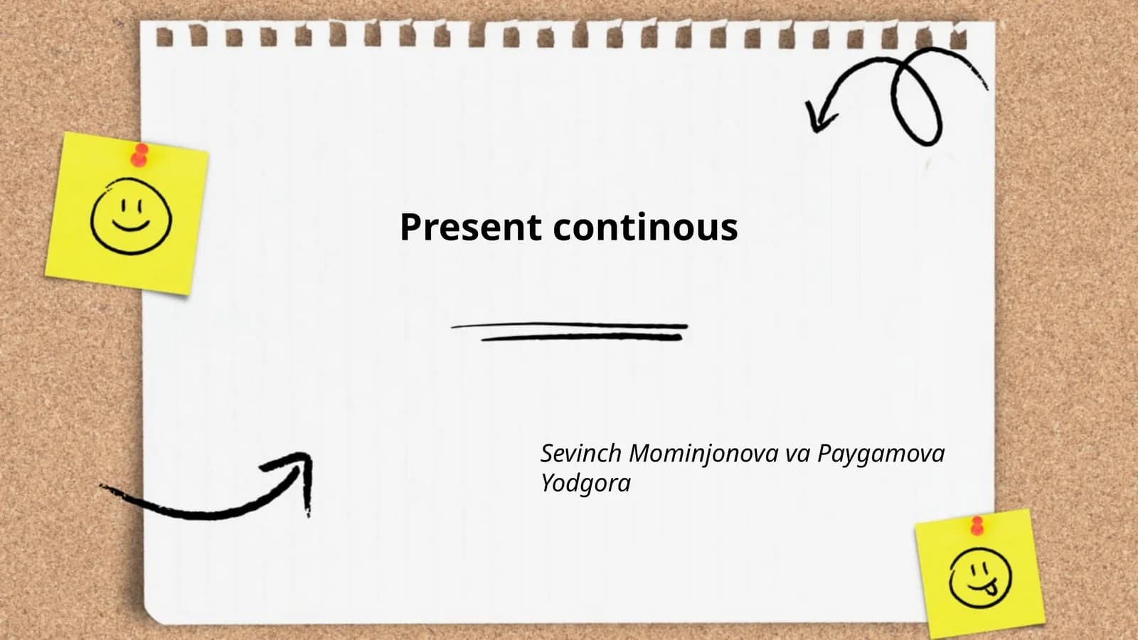 Present continous