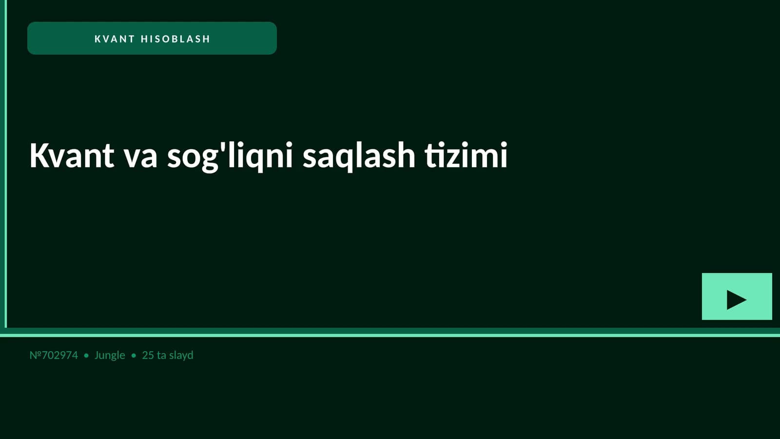 KVANT HISOBLASH