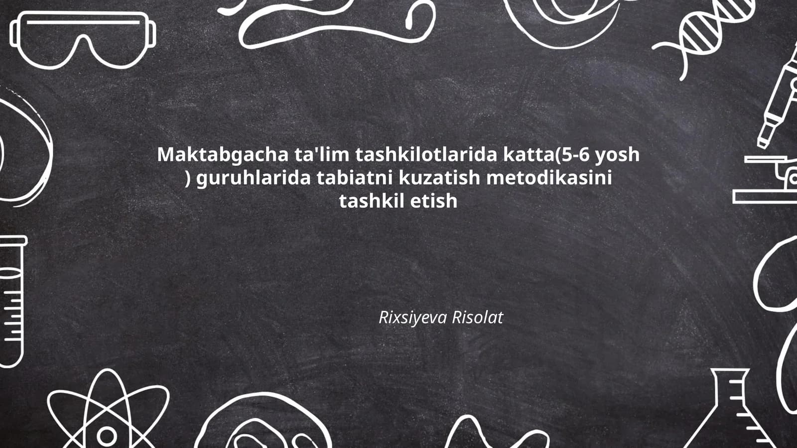 Tabiatni kuzatish metodikasi