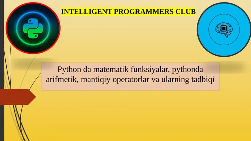 Python tilida matematik funksiyalar