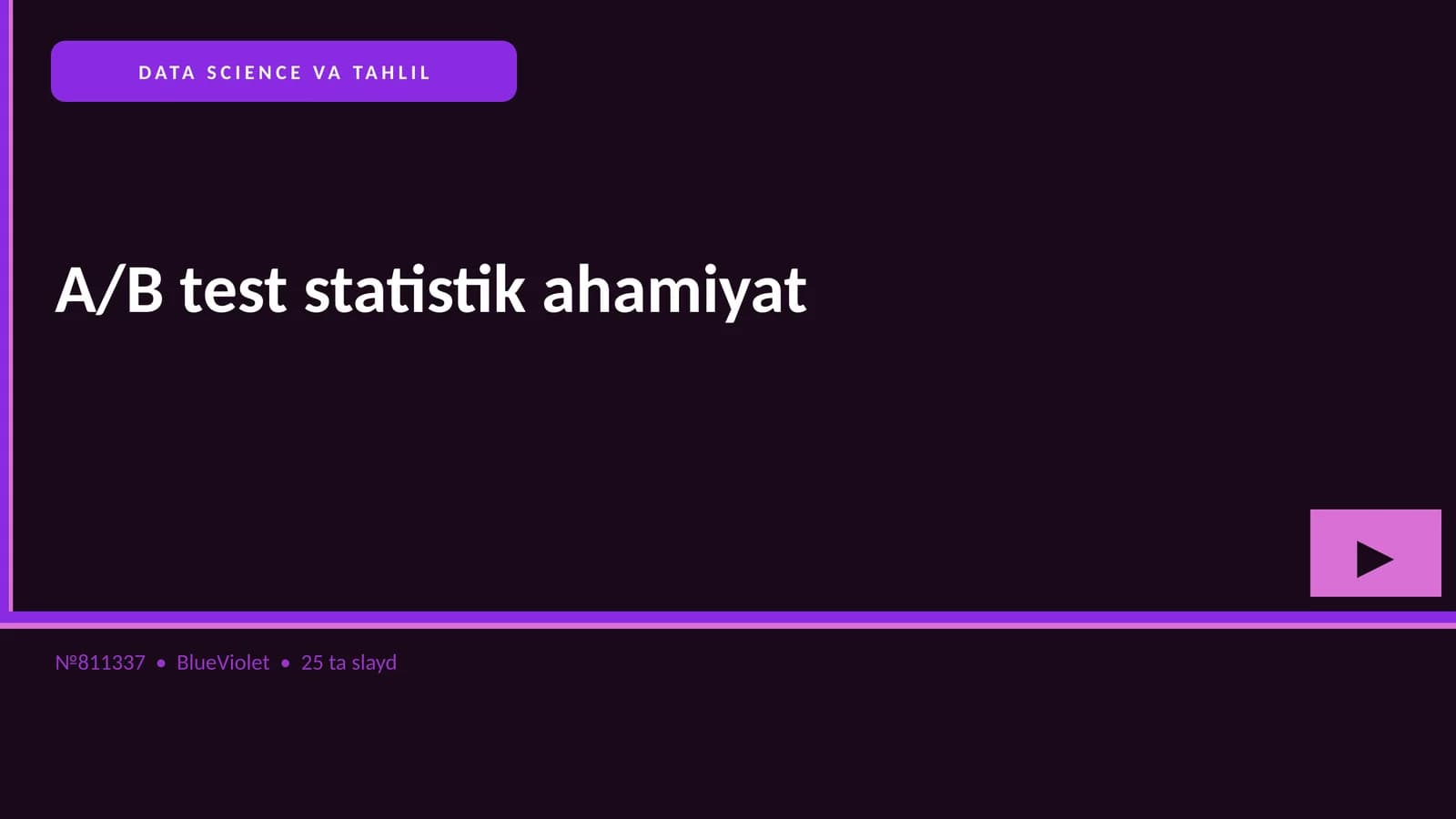 DATA SCIENCE VA TAHLIL