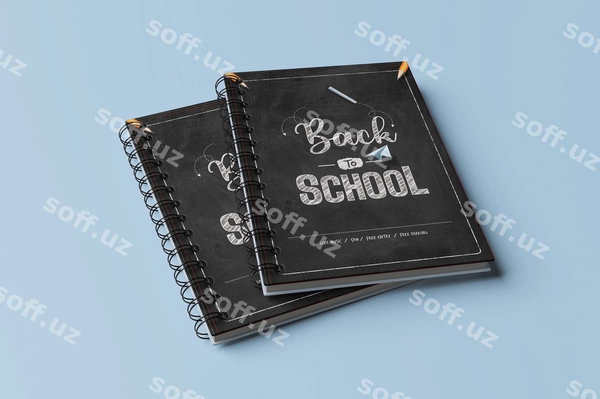 Spirallik notebook mockup | Spiral notebook mockup