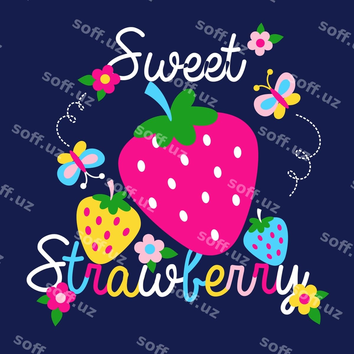 Shirin bodomlar taze vektor | Sweet strawberries fresh vector