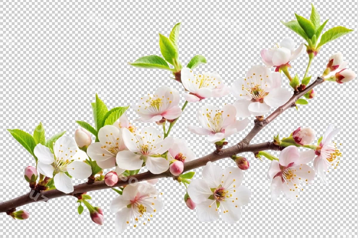 Daraxt sarmon gul png | Tree branch flower png