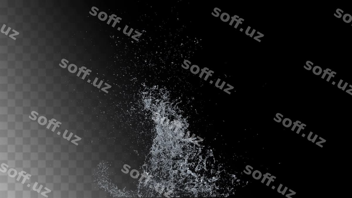 Suv splash ochiq fonda | Water splash transparent background