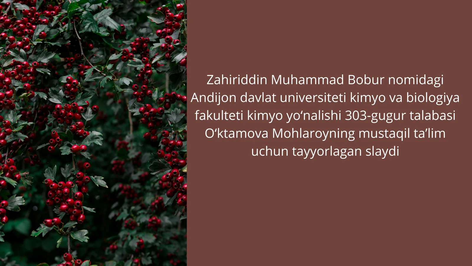 Na'matakning kimyoviy tarkibi