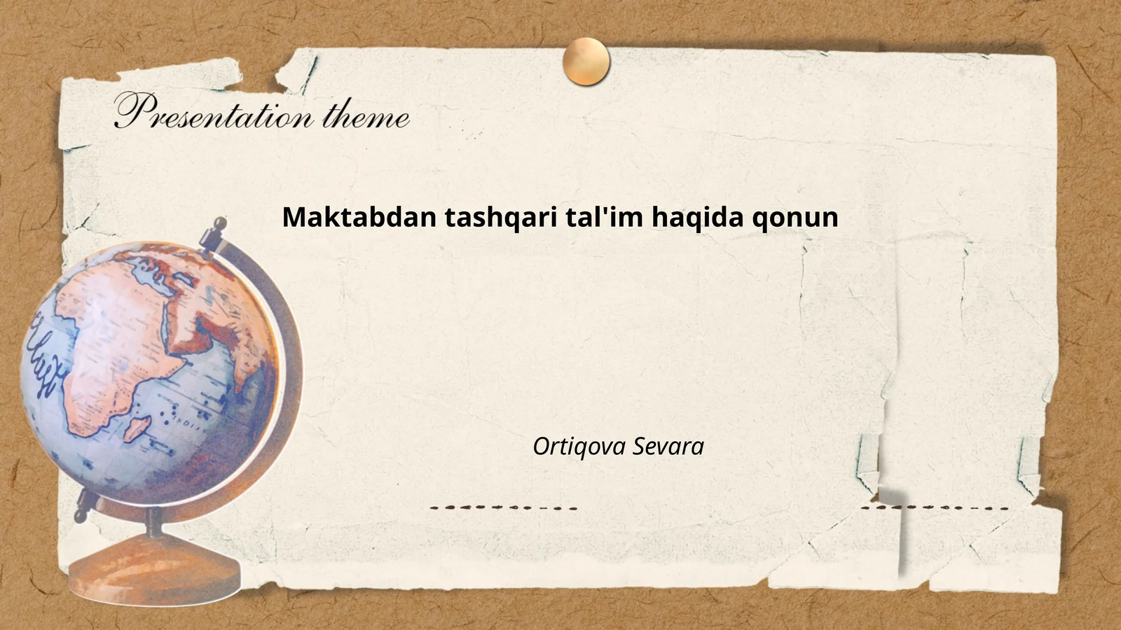 Maktabdan tashqari tal'im haqida qonun