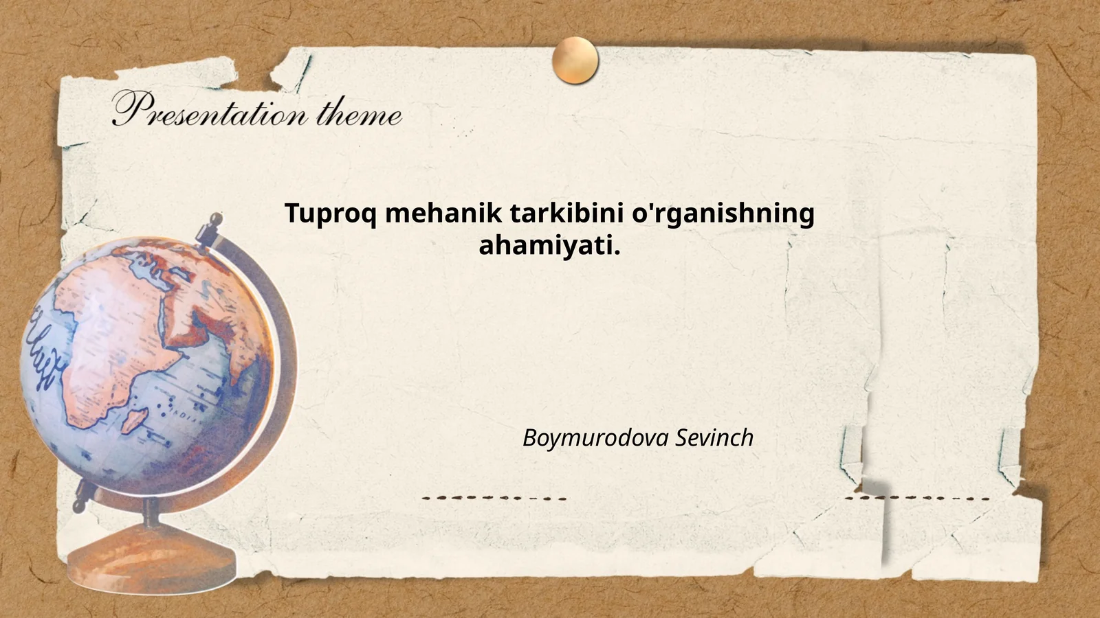 Tuproq mehanik tarkibini o'rganishning ahamiyati