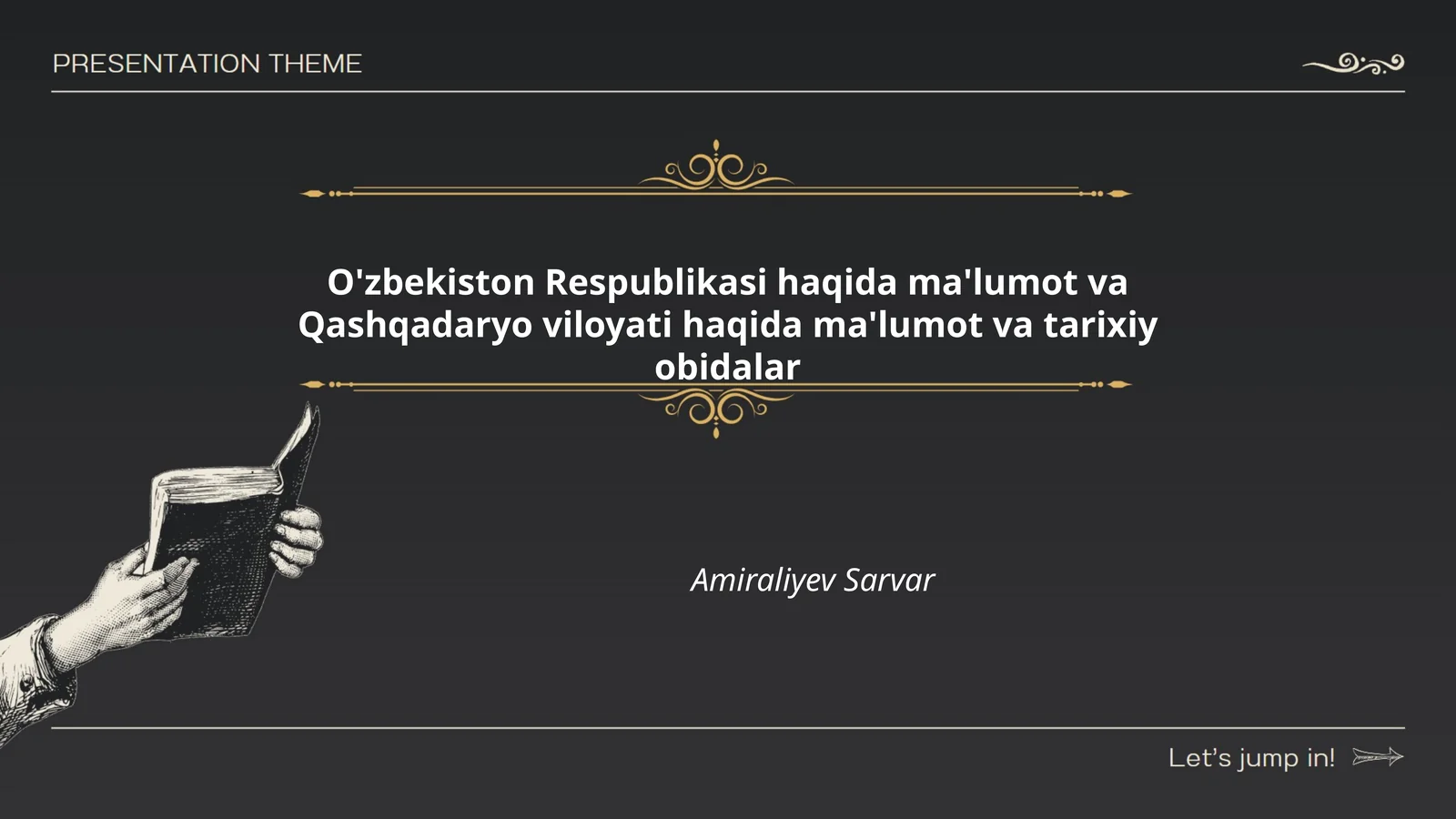 O'zbekiston Respublikasi haqida ma'lumot va Qashqadaryo viloyati haqida ma'lumot va tarixiy obidalar